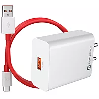 Portronics Adapto 30V 30W USB-A Fast Charging Wall Charger with 6A Cable