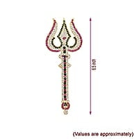 Goldplated Soolam Trishul