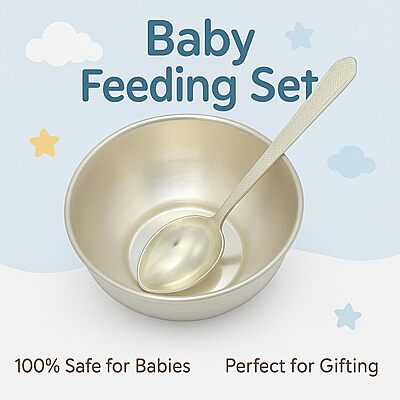 Silver Bowl with Spoon- 80g