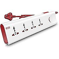 Frontech FT-3513 with 4 universal sockets, 5 m cable, LED indicator & surge protection. Long-reach, safe power for home or office.