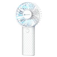 Portronics Toofan Mini 2 Handheld Fan – Rechargeable, 6-Speed, 7 Blades, White