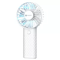Portronics Toofan Mini 2 Handheld Fan – Rechargeable, 6-Speed, 7 Blades, White