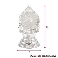 Sterling Silver Astalakshmi Diya, Deepa, Lamp/Vilakku(40gram