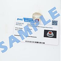 Sterling Silver Ring with natural Hessonite Stone