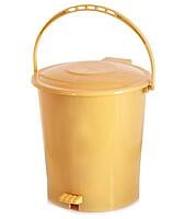 Multicolour Plastic Dustbin Garbage Bin with  10 Liters Pedal