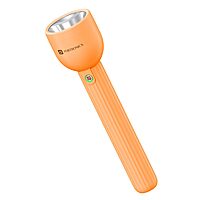 Portronics Eco Glow LED Torch – USB, Orange. Compact and lightweight, this rechargeable torch features bright LED light, durable design, and convenient USB charging for on-the-go illumination.