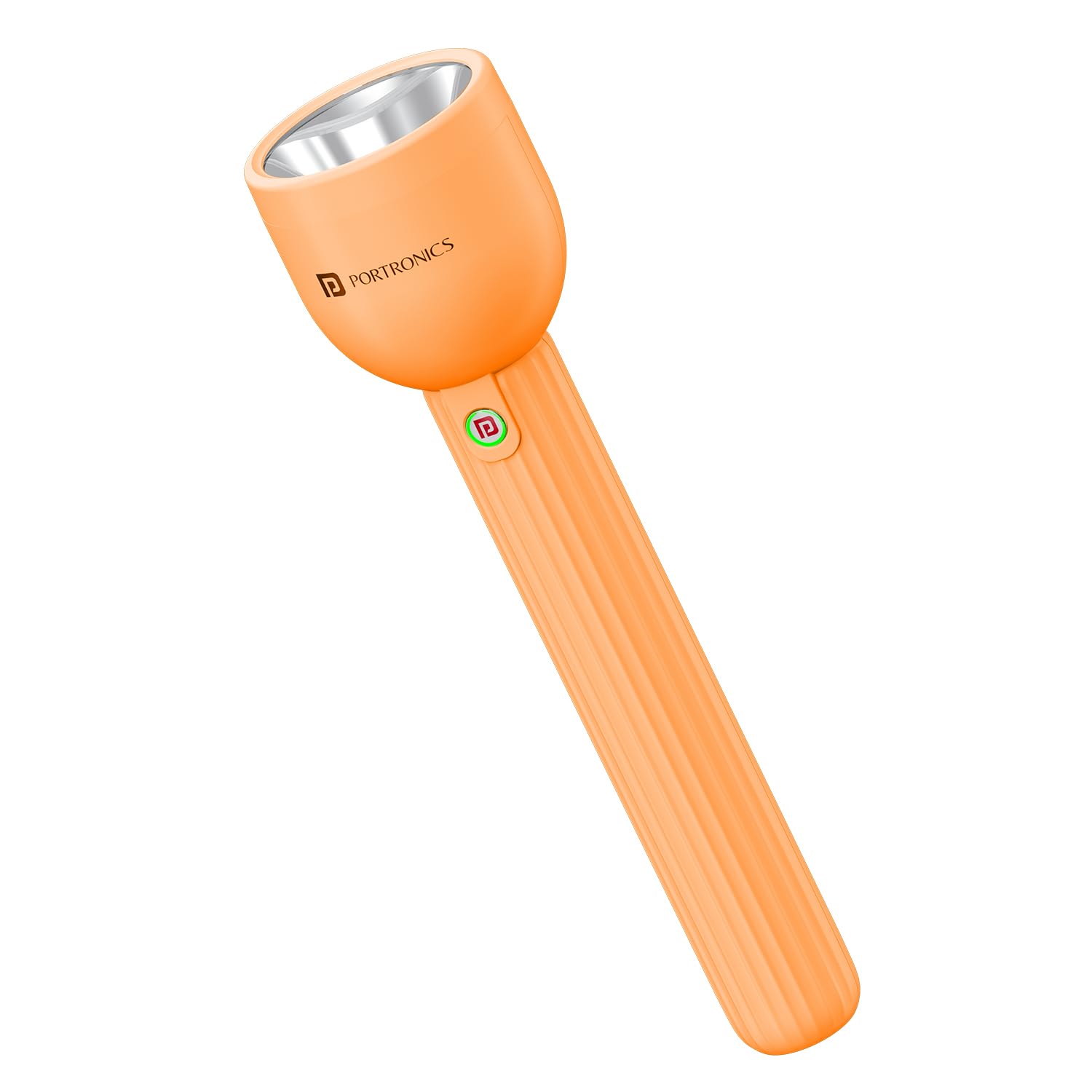 Portronics Eco Glow LED Torch Light with USB Rechargeable Battery, Dual-Brightness Levels, SOS Emergency Light Mode, Long Distance Flashlight, for Home, Outdoor, Camping, Travel (Orange) Portronics Eco Glow LED Torch Light with USB Rechargeable Battery, Dual-Brightness Levels, SOS Emergency Light Mode, Long Distance Flashlight, for Home, Outdoor, Camping, Travel (Orange)