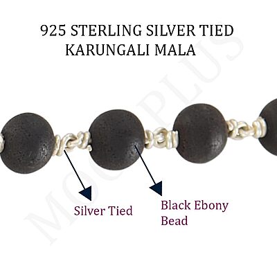 Original Karungali Mala with Silver Ayyappan Pendant – Spiritual Black Wood Mala Original Karungali Mala with Silver Ayyappan Pendant – Spiritual Black Wood Mala