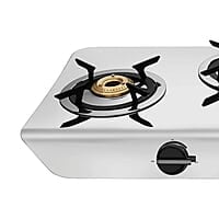 Preethi Stylo steel slim stainless steel 3 burner gas stove