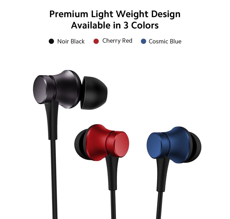 Xiaomi Wired in-Ear Earphones with Mic (YDJC01JY), Ultra Deep Bass & Metal Sound Chamber