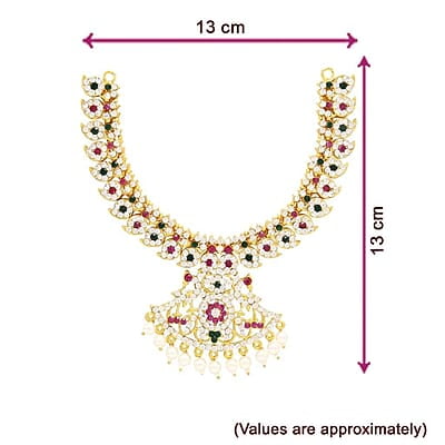 Goddess Varalakshmi Amman Stone Face/Mugam with Attigai/Necklace