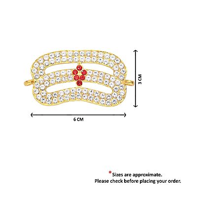 Gold Plated Vibuthi Pattai (Thiripundra) – Mahadev Forehead Tilak Strap