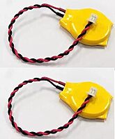 CR2032 coin cell with 2 pin connector(Yellow)