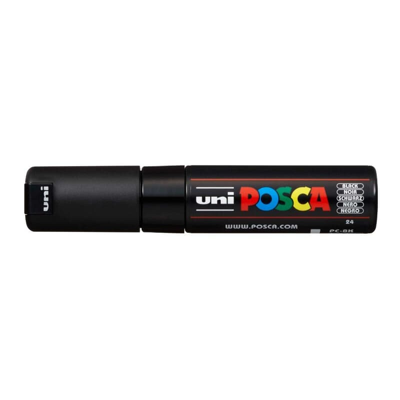 UNI POSCA MARKER - 8K BLACK UNI POSCA MARKER - 8K BLACK