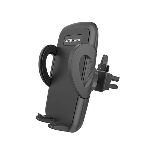 Portronics Clamp X POR-1101 – Car Vent Holder, Z-Black is a sleek and sturdy phone holder designed for easy access and secure placement in your car's air vent. Perfect for hands-free navigation!