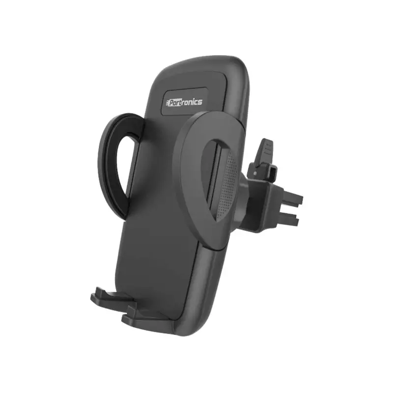 Portronics Clamp X POR-1101 – Car Vent Holder, Z-Black is a sleek and sturdy phone holder designed for easy access and secure placement in your car's air vent. Perfect for hands-free navigation!