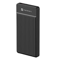 Portronics Luxcell B12 10,000mAh Ultra Slim Power Bank 12W Output USB-A Output Port & Type C Input Port