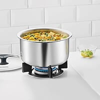 Borosil Cookfresh Tri-ply Stainless Steel Tope with Lid, Induction Friendly, 3.5 L, 20 cm Dia