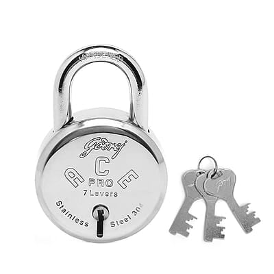 Godrej Ace Pro 7 levers Round Padlock