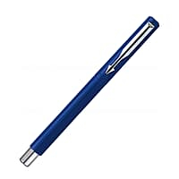 PARKER VECTOR STA CALLIGRAPHY CHROME TRIM FOUNTAIN PEN BLUE BODY PARKER VECTOR STA CALLIGRAPHY CHROME TRIM FOUNTAIN PEN BLUE BODY