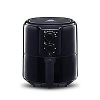 KENT Classic Plus Air Fryer | 1300W Power & 4.2L Capacity | Vapour Steam for Crisp Frying, Grill, Roast, Steam & Bake | Auto Cut-Off | 80% Less Oil | High Temperature & Uniform Heating | Black