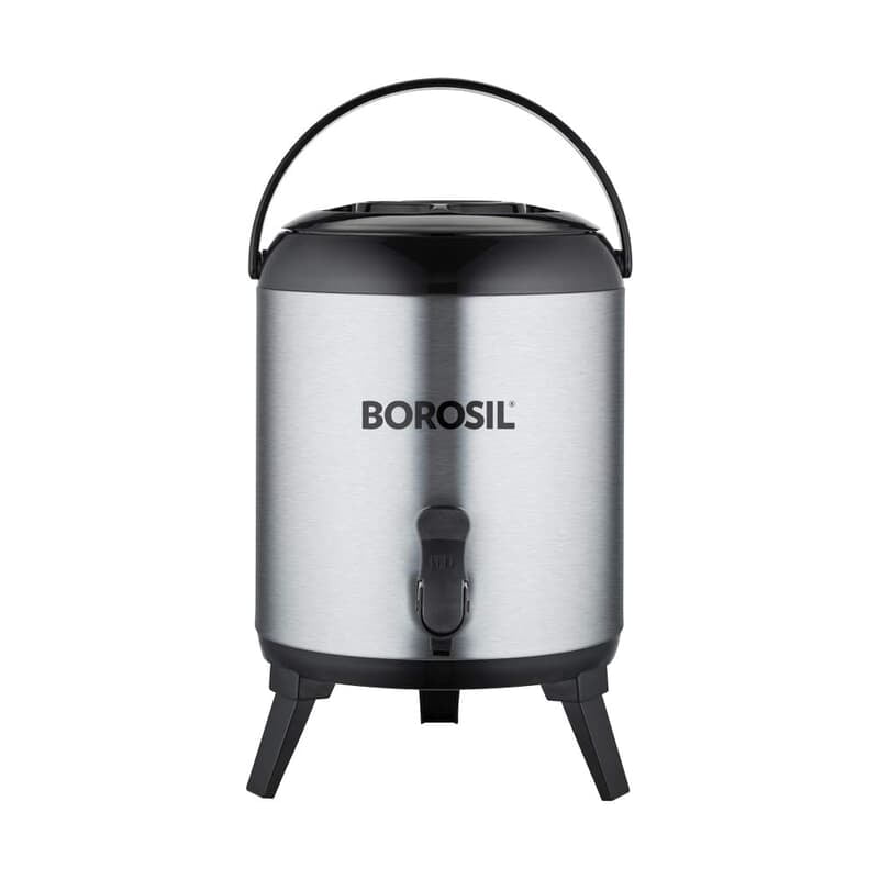 Borosil Stainless Steel Hydra Wonder Jug, 9.5 Liter, Silver