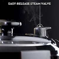 Borosil Instacook 6 L Electric Stainless Steel Pressure Cooker | 12 Digitized Indian Cooking Programs | 15 Hour Delay Timer | One Touch Instat Cooking | Idli Maker, Rice Cooker | 2 Year Warranty