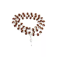 Original Rudraksha Mala in Silver with Vel Pendant Certified