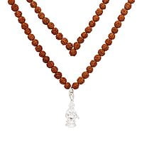 Rudraksha Mala/Chain with Ayyappa Pendent/Dollar