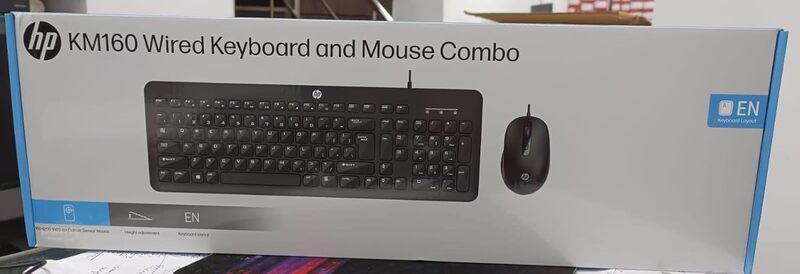HP Keyboard Mouse Combo USB KM160