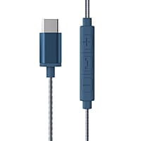 ZEBRONICS BUDS C10 in-Ear Type-C Earphone with in-line Mic, Metallic Design, Volume Control, 1.2m Cable, 10mm Driver