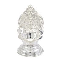 Silver Astalakshmi Diya (25 grams)
