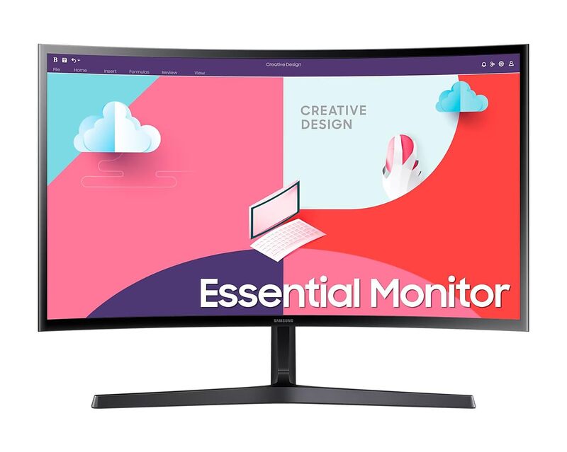 Samsung (59.8Cm) Fhd, 75 Hz, 1800R Monitor 24-Inch (LS24C334)