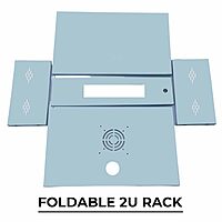 2U Metal Rack for DVR/NVR/Network Switches – Lockable, Glass Front