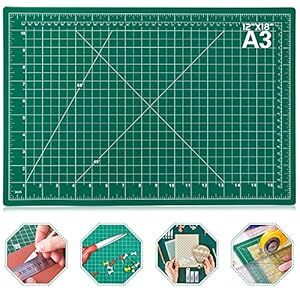 Anezus Self Healing Cuttting Mat A3 Size, Polyvinyl Chloride, Green
