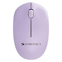 ZEBRONICS Cheetah Wireless Mouse with 1600 DPI, High Accuracy, Precise Usage, 3 Buttons, Ergonomic and Comfortable Design