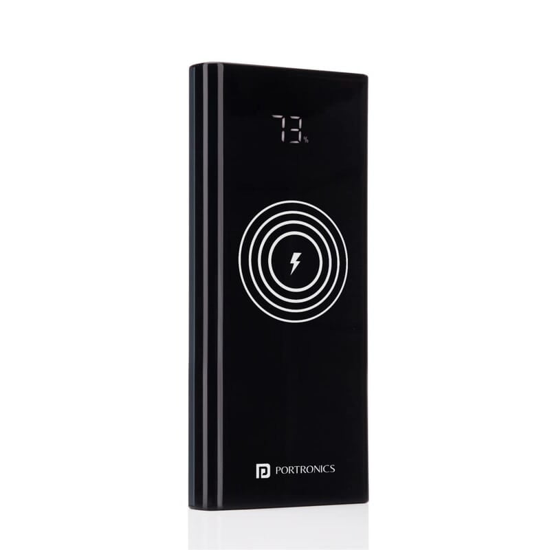 Portronics Power 10 10000 mAh 22.5 W PD Fast Charging  15W Li-Polymer Premium Edition Wireless Power Bank