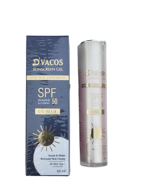 D'Vacos Sunscreen Gel UV Blue SPF 50