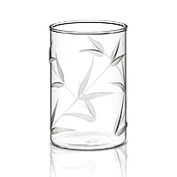 Borosil 350 ml Set of 6 pcs Bouquet Vision Transparent Drinking Glass | Borosilicate Glass Tumblers for Water, Cold Drinks, Juice| Flame Proof, Microwave & Dishwasher Safe | for Daily use & Gifting