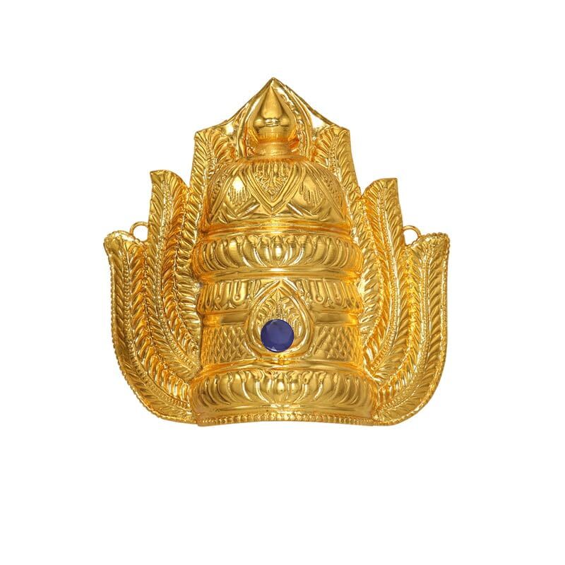 Gold Plated Leaf Amman Crown for Pooja Gold Plated Leaf Amman Crown for Pooja