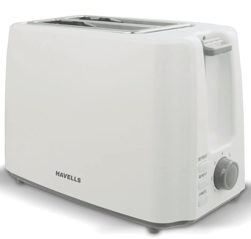 Havells Crisp Plus Pop-Up Toaster, White, 750 Watts