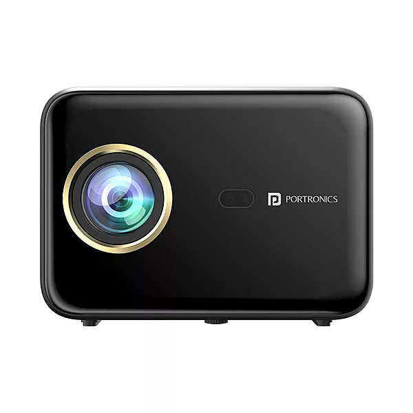 Portronics Beem 460 Smart LED Projector – 1080p Full HD | 4000 Lumens | Streaming Apps (Netflix, Prime Video, Hotstar) | Automatic Focus & Auto Keystoning | Black