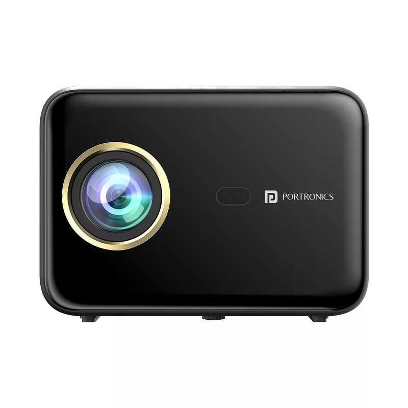 Portronics Beem 460 Smart LED Projector – 1080p Full HD | 4000 Lumens | Streaming Apps (Netflix, Prime Video, Hotstar) | Automatic Focus & Auto Keystoning | Black