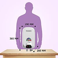 Crompton Rapid Jet Plus 3-L Instant Water Heater with Advanced 4 level Safety with Free Installation and Connection Pipes