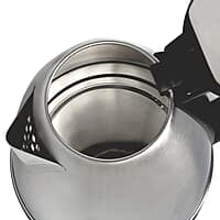 Borosil Rio 1.5 L Electric Kettle, Stainless Steel Inner Body, Boil Water For Tea, Coffee, Soup, Silver