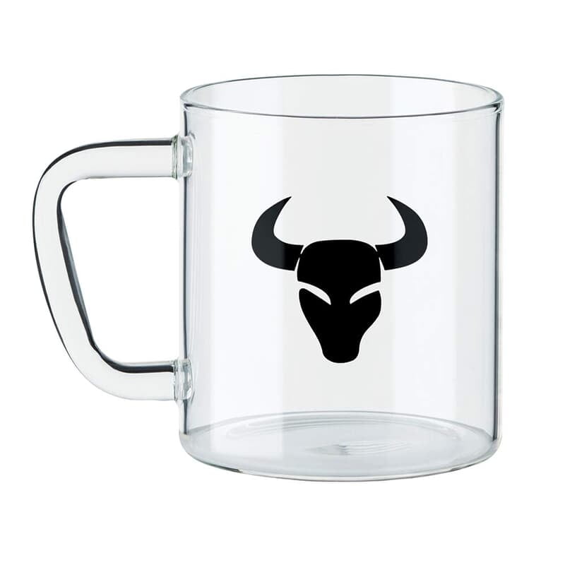 Borosil Glass Mug - 1 Piece, Taurus Transparent, 305ml