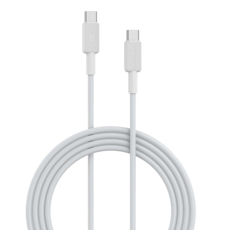 Portronics Link C Square – 60W PD Type-C Cable, 1M, fast charging, durable design, compatible with various devices, ideal for quick data transfer, tangle-free, perfect for home and office use.