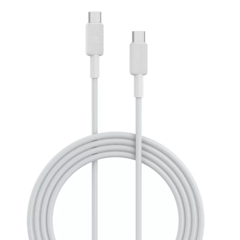 Portronics Link C Square – 60W PD Type-C Cable, 1M, fast charging, durable design, compatible with various devices, ideal for quick data transfer, tangle-free, perfect for home and office use.