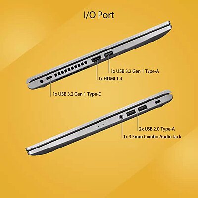 Open Box ASUS Vivo Book 15 (2022) Intel C. i3 10th Gen 1005G1 - 8 GB/512 GB SSD (X515JA-EJ392WS)