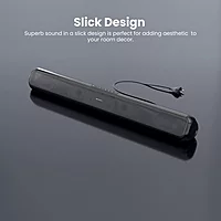 POR 1740 Sound Slick 6 Wireless Soundbar – 60W Bluetooth 5.0 Remote Control USB, AUX Black